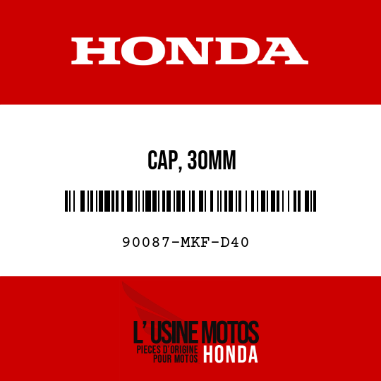 image de 90087-MKF-D40 CAP, 30MM