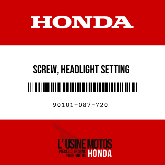 image de 90101-087-720 SCREW, HEADLIGHT SETTING