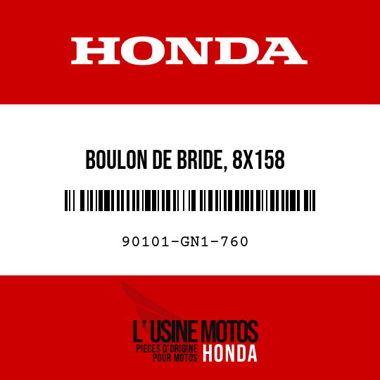 image de 90101-GN1-760 BOULON DE BRIDE, 8X158