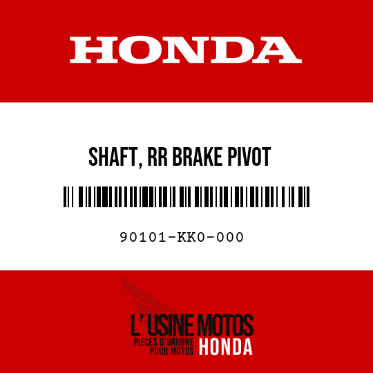 image de 90101-KK0-000 SHAFT, RR BRAKE PIVOT