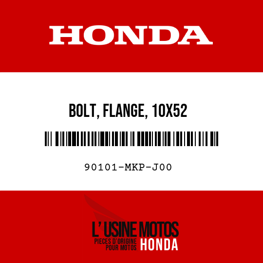 image de 90101-MKP-J00 BOLT, FLANGE, 10X52