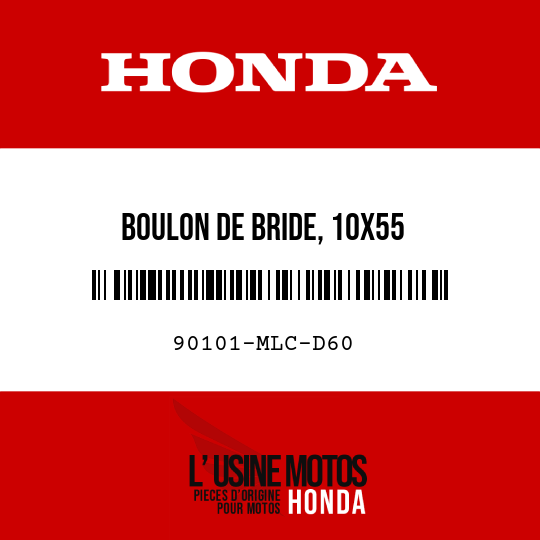 image de 90101-MLC-D60 BOULON DE BRIDE, 10X55