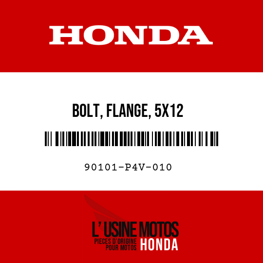 image de 90101-P4V-010 BOLT, FLANGE, 5X12