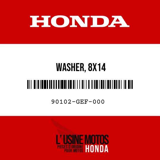 image de 90102-GEF-000 WASHER, 8X14