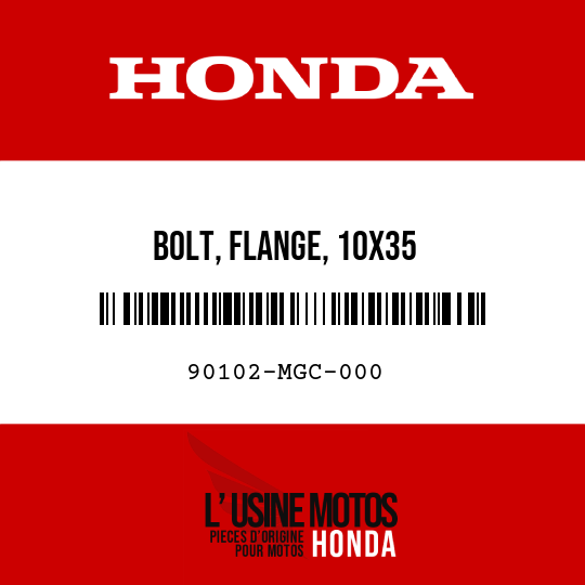 image de 90102-MGC-000 BOLT, FLANGE, 10X35