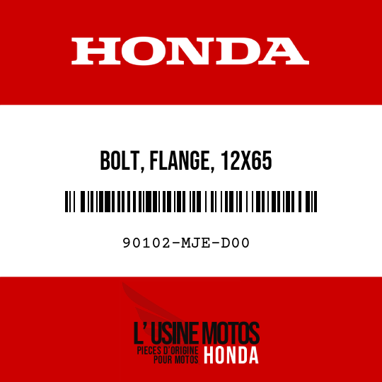 image de 90102-MJE-D00 BOLT, FLANGE, 12X65