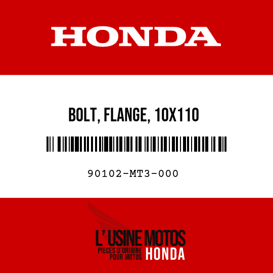 image de 90102-MT3-000 BOLT, FLANGE, 10X110