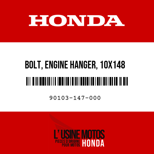 image de 90103-147-000 BOLT, ENGINE HANGER, 10X148