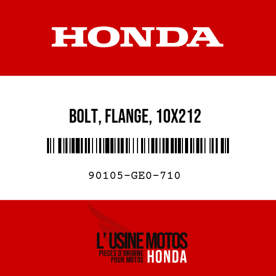 image de 90105-GE0-710 BOLT, FLANGE, 10X212