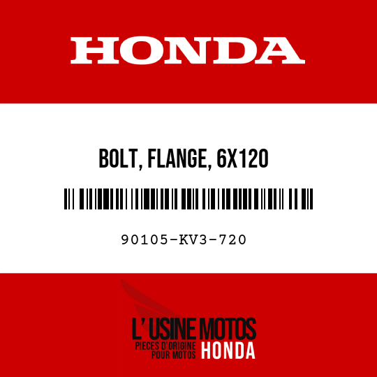 image de 90105-KV3-720 BOLT, FLANGE, 6X120