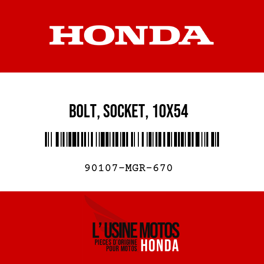 image de 90107-MGR-670 BOLT, SOCKET, 10X54