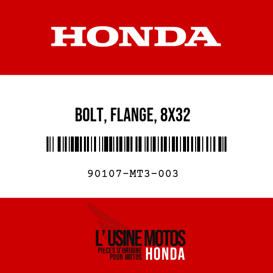 image de 90107-MT3-003 BOLT, FLANGE, 8X32