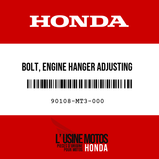 image de 90108-MT3-000 BOLT, ENGINE HANGER ADJUSTING