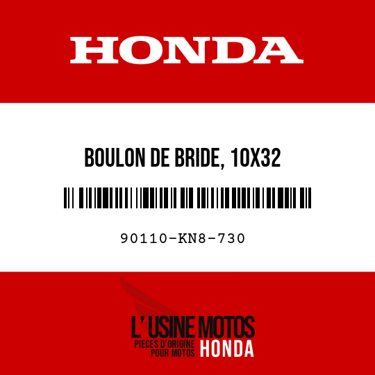 image de 90110-KN8-730 BOULON DE BRIDE, 10X32
