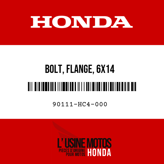 image de 90111-HC4-000 BOLT, FLANGE, 6X14