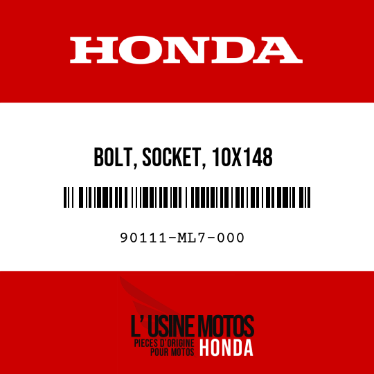 image de 90111-ML7-000 BOLT, SOCKET, 10X148