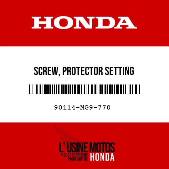 image de 90114-MG9-770 SCREW, PROTECTOR SETTING
