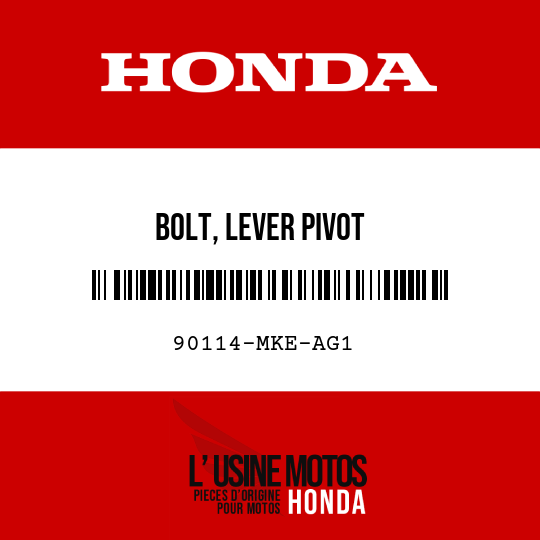 image de 90114-MKE-AG1 BOLT, LEVER PIVOT