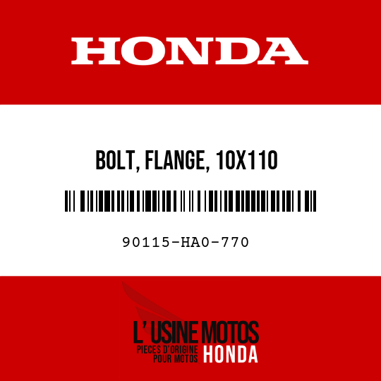 image de 90115-HA0-770 BOLT, FLANGE, 10X110