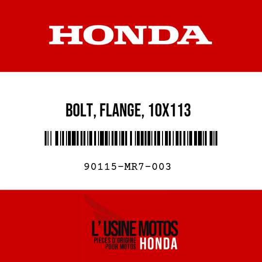 image de 90115-MR7-003 BOLT, FLANGE, 10X113