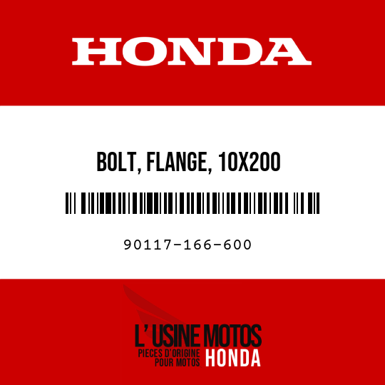 image de 90117-166-600 BOLT, FLANGE, 10X200