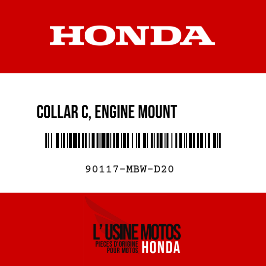 image de 90117-MBW-D20 COLLAR C, ENGINE MOUNT        ADJUSTING
