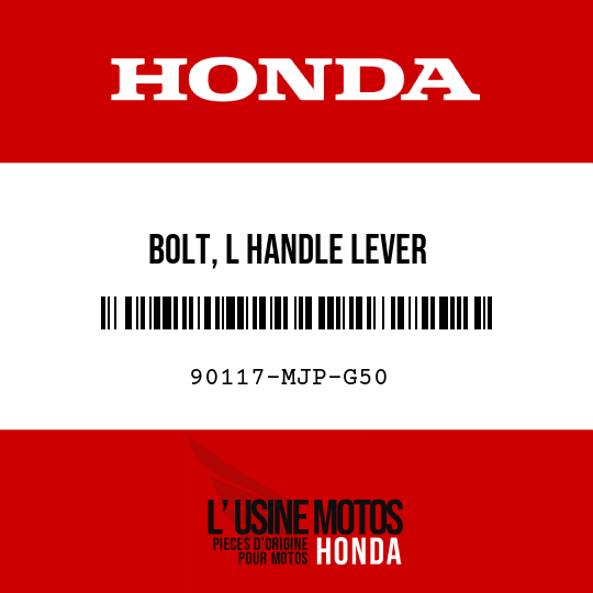 image de 90117-MJP-G50 BOLT, L HANDLE LEVER
