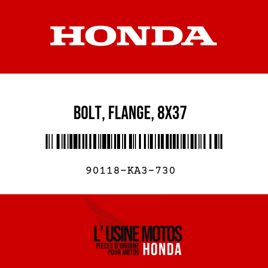 image de 90118-KA3-730 BOLT, FLANGE, 8X37