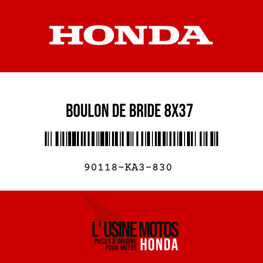 image de 90118-KA3-830 BOULON DE BRIDE 8X37