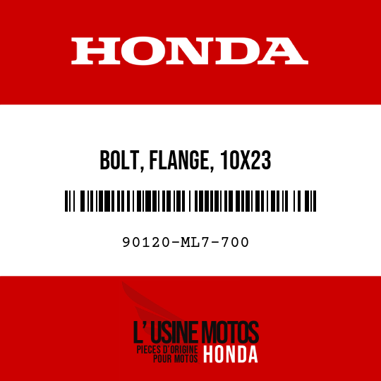 image de 90120-ML7-700 BOLT, FLANGE, 10X23