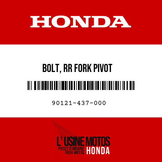 image de 90121-437-000 BOLT, RR FORK PIVOT