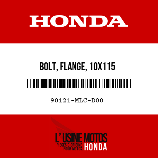 image de 90121-MLC-D00 BOLT, FLANGE, 10X115