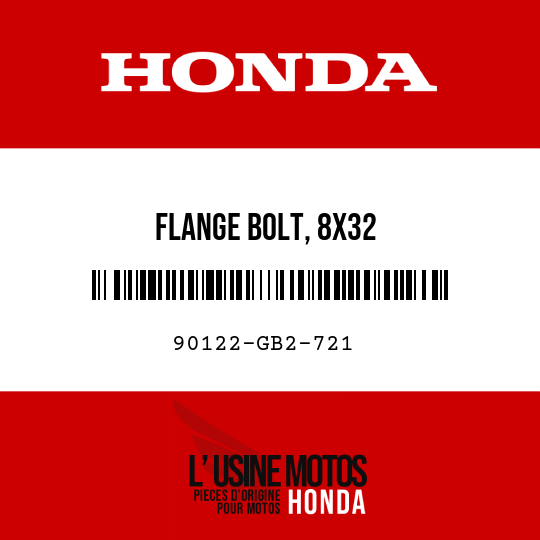 image de 90122-GB2-721 FLANGE BOLT, 8X32