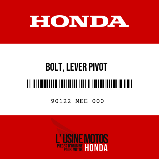 image de 90122-MEE-000 BOLT, LEVER PIVOT