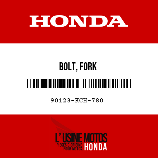 image de 90123-KCH-780 BOLT, FORK