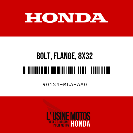 image de 90124-MLA-AA0 BOLT, FLANGE, 8X32