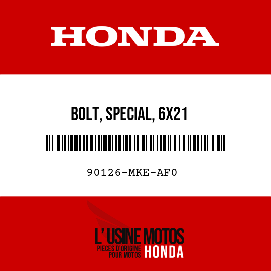 image de 90126-MKE-AF0 BOLT, SPECIAL, 6X21