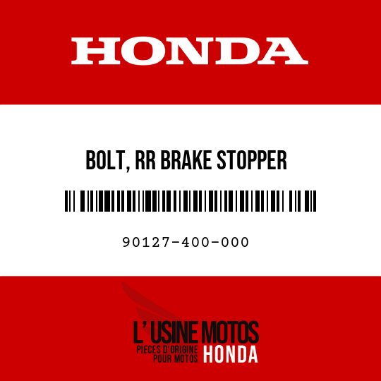image de 90127-400-000 BOLT, RR BRAKE STOPPER