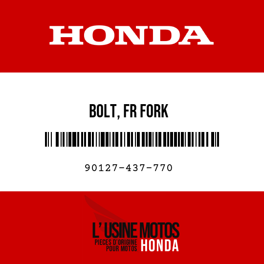 image de 90127-437-770 BOLT, FR FORK
