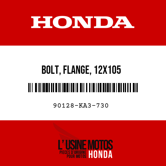 image de 90128-KA3-730 BOLT, FLANGE, 12X105