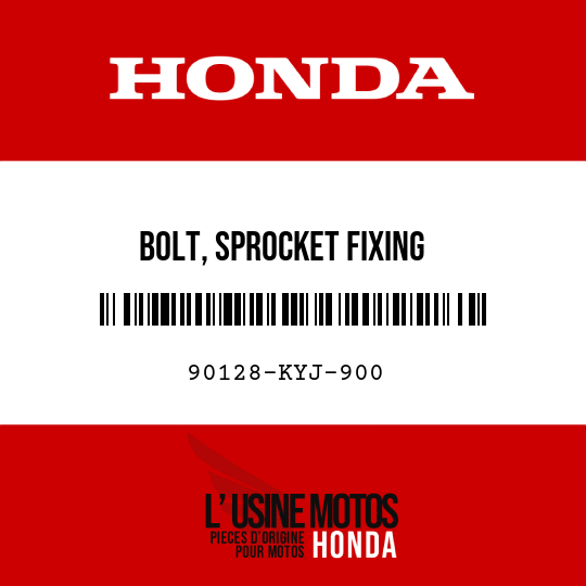 image de 90128-KYJ-900 BOLT, SPROCKET FIXING