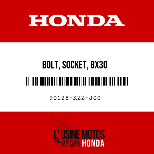 image de 90128-KZZ-J00 BOLT, SOCKET, 8X30