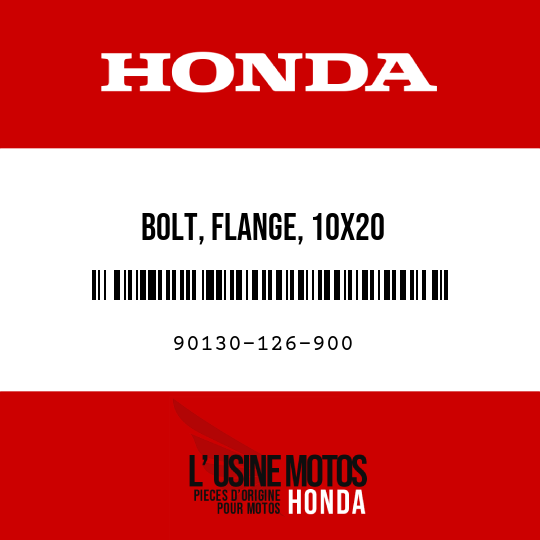 image de 90130-126-900 BOLT, FLANGE, 10X20