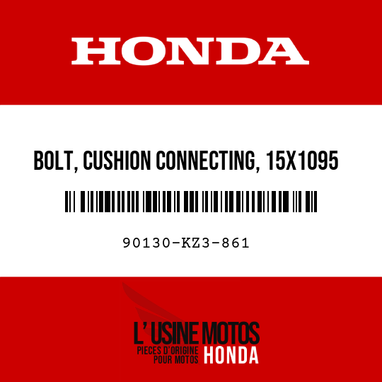 image de 90130-KZ3-861 BOLT, CUSHION CONNECTING, 15X1095