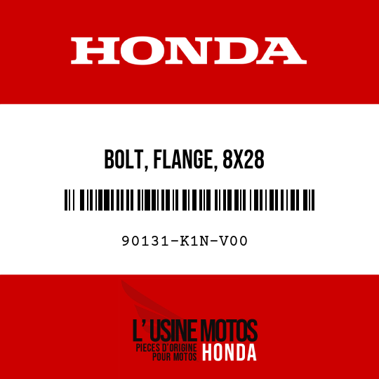 image de 90131-K1N-V00 BOLT, FLANGE, 8X28