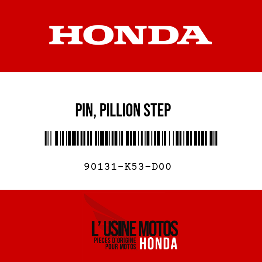 image de 90131-K53-D00 PIN, PILLION STEP