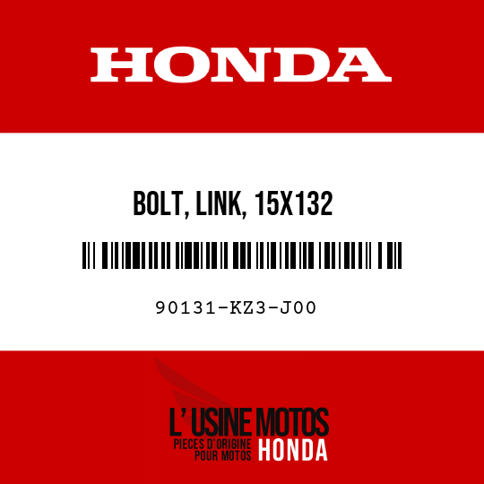 image de 90131-KZ3-J00 BOLT, LINK, 15X132