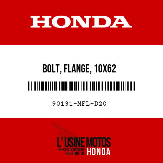 image de 90131-MFL-D20 BOLT, FLANGE, 10X62