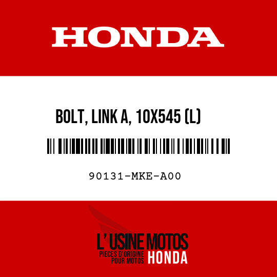 image de 90131-MKE-A00 BOLT, LINK A, 10X545 (L)