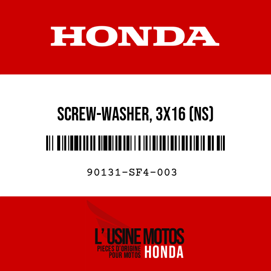 image de 90131-SF4-003 SCREW-WASHER, 3X16 (NS)